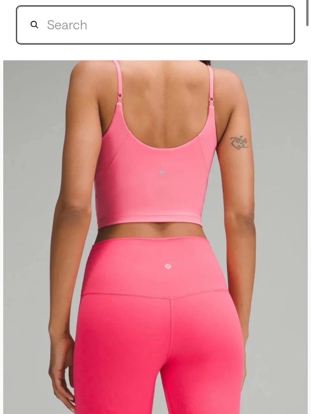 Lululemon pink align tank top